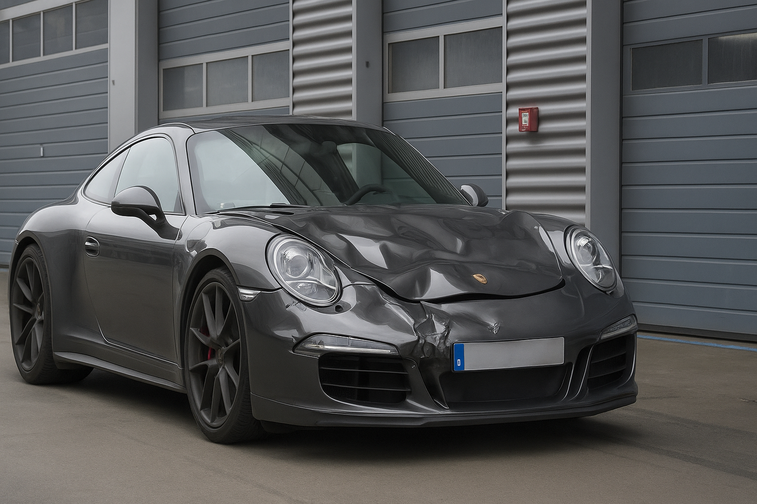 luxusauto schaden porsche frontalschaden gutachten
