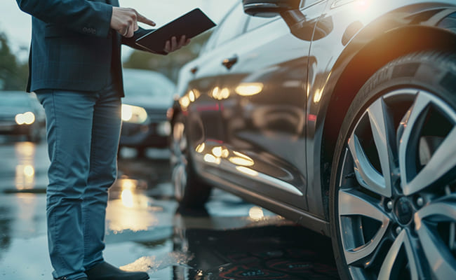 KFZ Gutachter Rüsselsheim prüft Autounfall